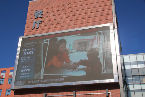 北京城市学院12.1防艾外展照片